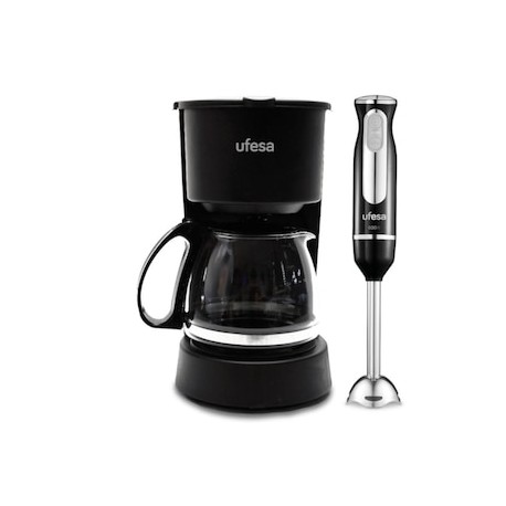 Set batidora de inmersion Ufesa 2 velocidades PQT012022 Classic + cafetera