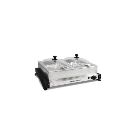 Bufetera eléctrica Elite Cuisine 2 divisiones
