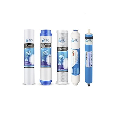 Set repuesto filtro agua Mibo Water ósmosis inversa 50GPD