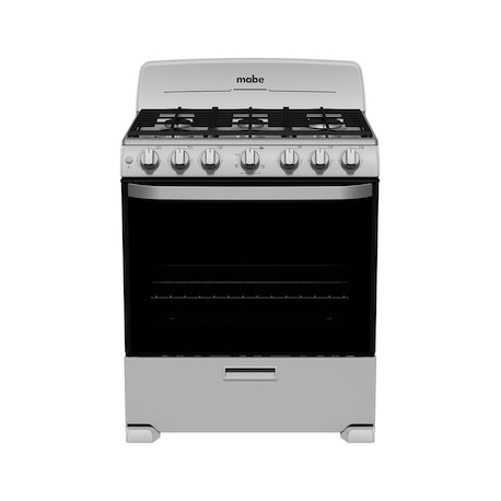 Estufa de piso Gas LP/Natural Mabe 76.6 cm EM7646BSIS2 de 6 quemadores