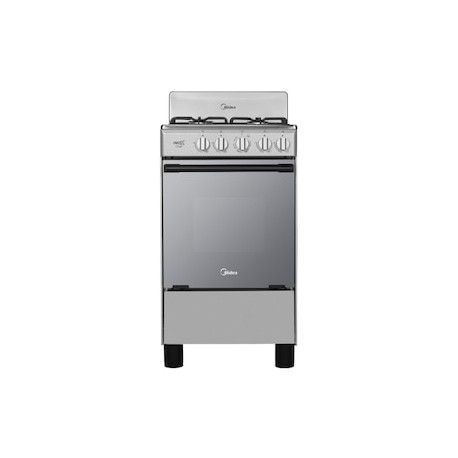 Estufa de Piso a Gas LP Midea 49.5 cm MGS20FS1BAABG de 4 Quemadores