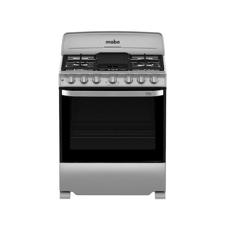 Estufa de piso a gas Mabe 76 cm EM7654BFIS2 de 6 quemadores