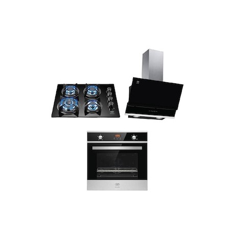 Combo de parrilla de gas empotrable + Campana + Horno Avera