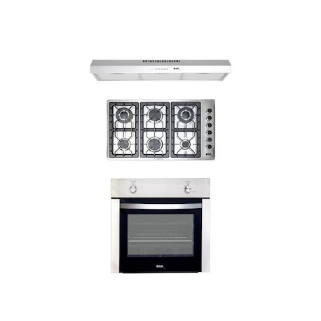 Combo parrilla a gas empotrable Disa Home + campana + horno