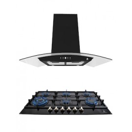 Combo Campana Extractora de Isla y Parrilla Supra Montalcino