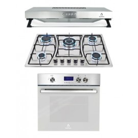 Combo parrilla a gas empotrable Supra + campana + horno