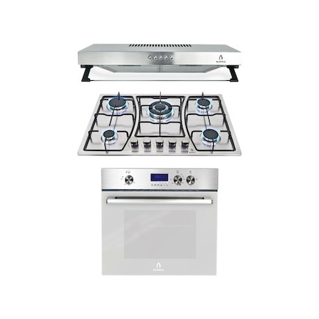 Combo parrilla a gas empotrable Supra + campana + horno