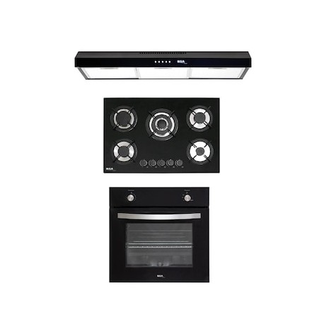 Combo parrilla a gas empotrable Disa Home + campana + horno