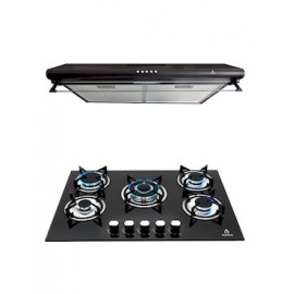Combo Parrilla a Gas Empotrable Supra + Campana