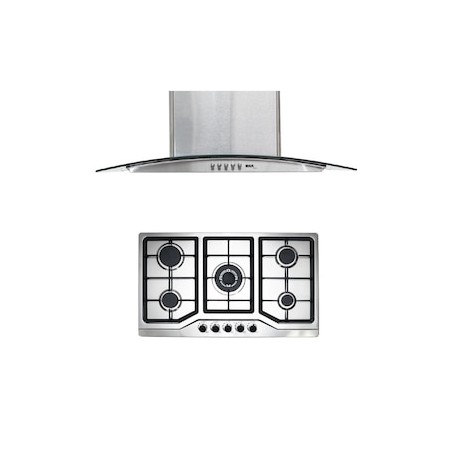 Combo parrilla a gas empotrable Disa Home + campana