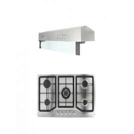 Combo Odipo Parrilla 86 cm acero inoxidable y Campana Slim 80 cm