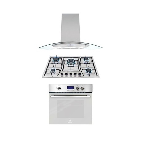 Combo parrilla a gas empotrable Supra + Campana + Horno