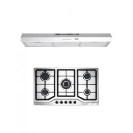 Combo parrilla a gas empotrable Disa Home + campana