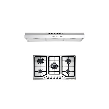 Combo parrilla a gas empotrable Disa Home + campana