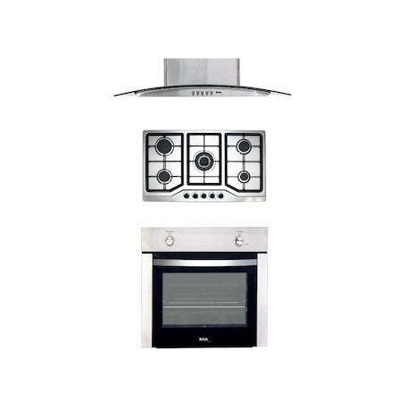 Combo parrilla a gas empotrable Disa Home + campana + horno