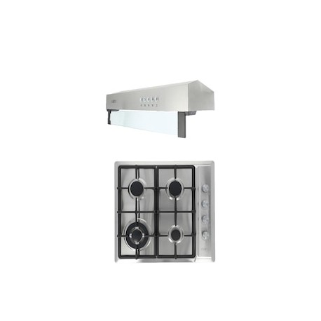 Combo Odipo Parrilla 60 cm acero inoxidable y Campana Slim 50 cm