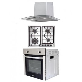 Horno de gas + parrilla + campana Disa Home PAEM4/CAMPC60C/HGEMP24AI 55 litros