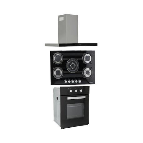 Combo Campana 90 cm + Parrilla 76 cm + Horno 60 cm Odipo 86 L