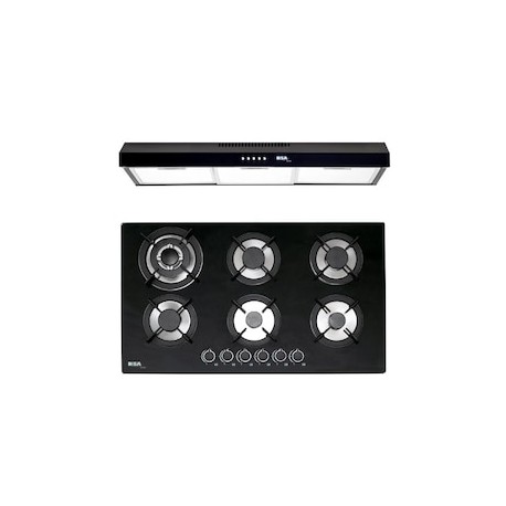 Combo parrilla a gas empotrable Disa Home + campana