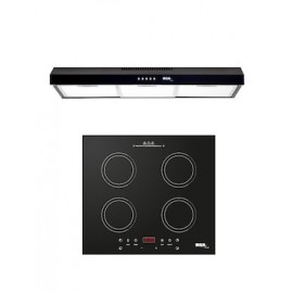 Combo parrilla inducción empotrable Disa Home + campana