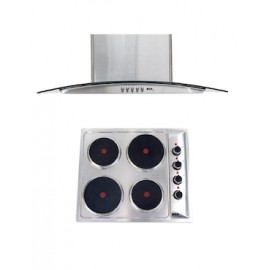 Combo Parrilla eléctrica empotrable + campana Disa Home