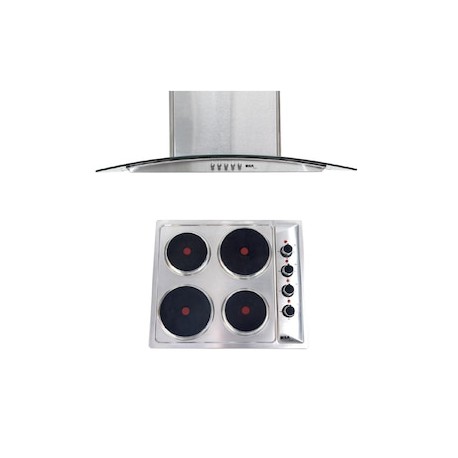 Combo Parrilla eléctrica empotrable + campana Disa Home