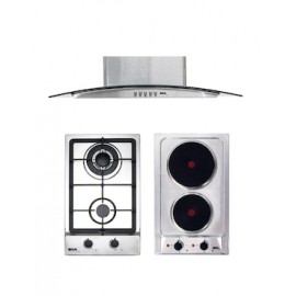 Combo parrilla eléctrica empotrable Disa Home + campana + parrilla