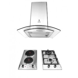 Combo de parrilla eléctrica empotrable Supra + Campana + Parrilla