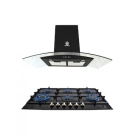 Combo Supra Castellucio Campana extractora de pared + Parrilla empotrable