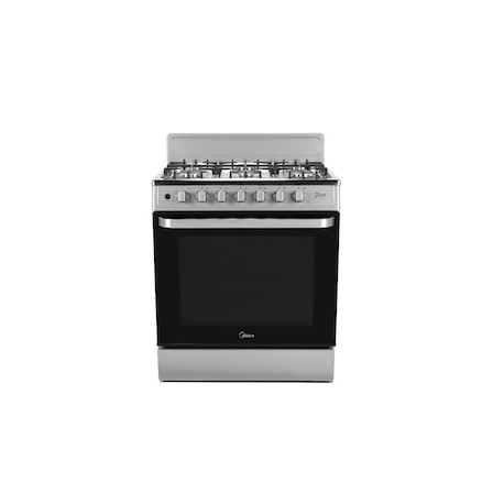 Estufa de piso gas lp/natural midea 67.5 cm mgs30fs1beabg "de" 6 "quemadores"