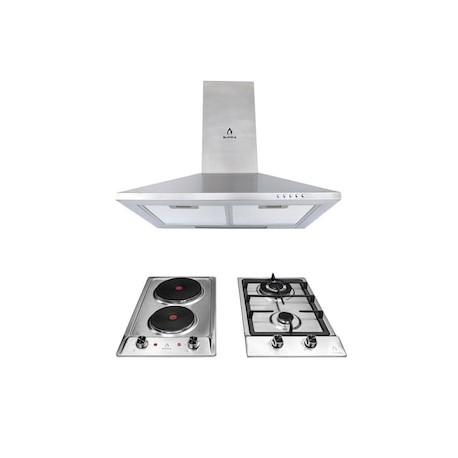 Combo de parrilla eléctrica empotrable Supra + Campana + Parrilla
