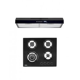 Combo parrilla a gas empotrable + campana Disa Home
