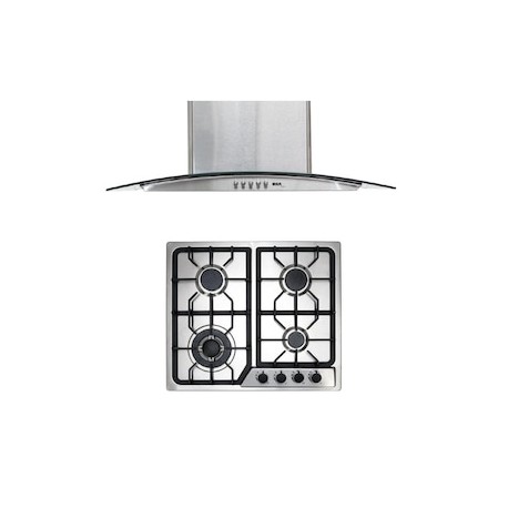 Combo Parrilla a Gas Empotrable Disa Home + Campana