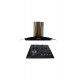 Combo campana de pared Pizarro Genova de cristal templado + Parrilla Luca