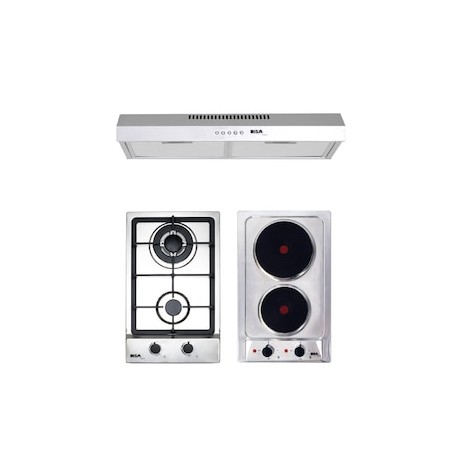 Combo parrilla eléctrico empotrable + campana Disa Home