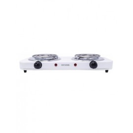 Parrilla eléctrica HY2000A Mayware 2 quemadores blanca