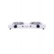 Parrilla eléctrica HY2000A Mayware 2 quemadores blanca
