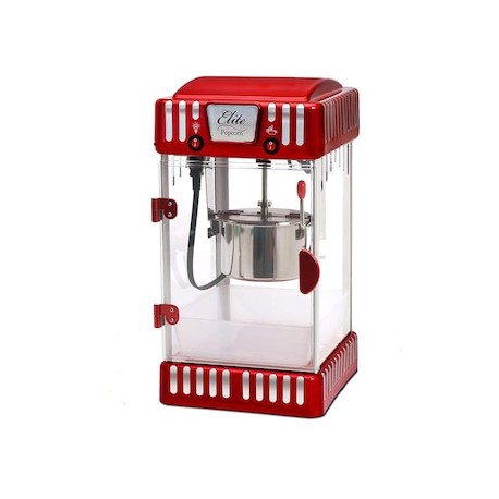 Máquina palomitas Elite Cuisine de acero inoxidable