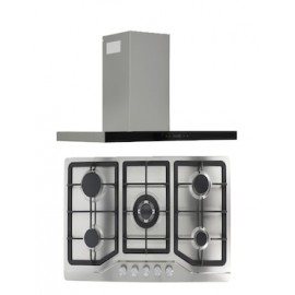 Combo parrilla Odipo acero inoxidable 5q y Campana de Pared T Pantalla Touch