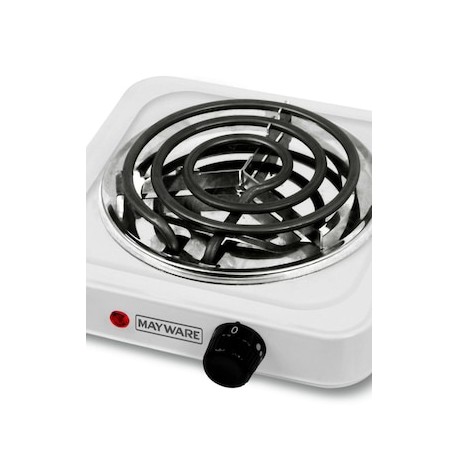 Parrilla eléctrica Mayware Individual blanca