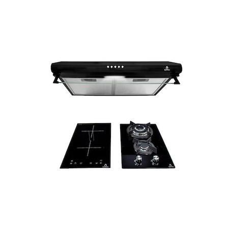 Combo de parrilla eléctrica empotrable Supra + Campana + Parrilla