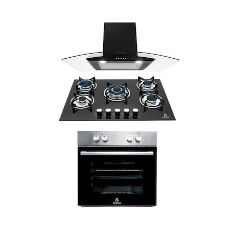 Combo parrilla a gas empotrable Supra + Campana + Horno
