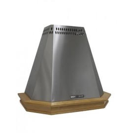 Campana de pared Sanaire PRISMA de acero inoxidable