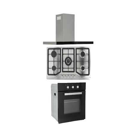 Combo Campana 90 cm + Parrilla 86 cm + Horno 60 cm Odipo 86 L