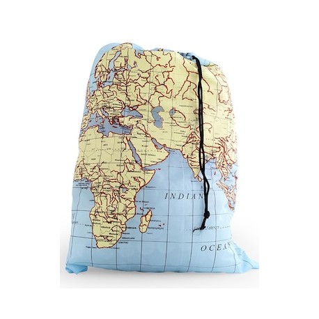 Costal para ropa sucia Kikkerland Mapa