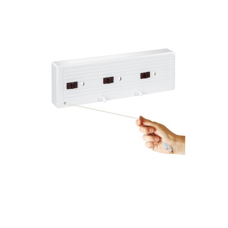 Tendedero de ropa para pared retráctil para interiores y exteriores Tensoline 3 Líneas