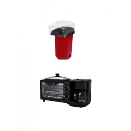 Set Horno eléctrico 3 en 1 Pink Garlic CBOPG7 + Máquina de palomitas