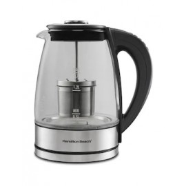 Tetera hervidora Hamilton Beach de vidrio