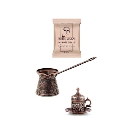 Set tetera y taza Kurukahveci Delux
